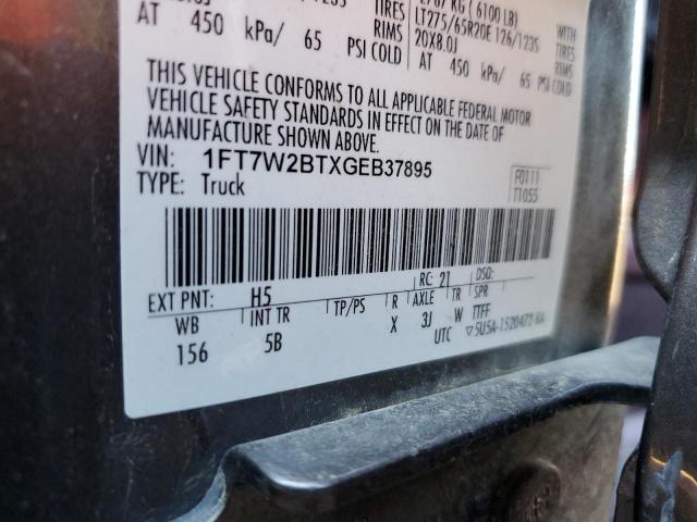 Photo 9 VIN: 1FT7W2BTXGEB37895 - FORD SUPER DUTY F-250 SRW 