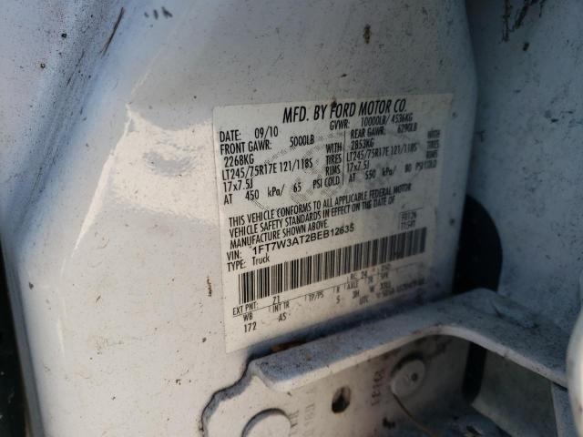 Photo 9 VIN: 1FT7W3AT2BEB12635 - FORD F350 SUPER 