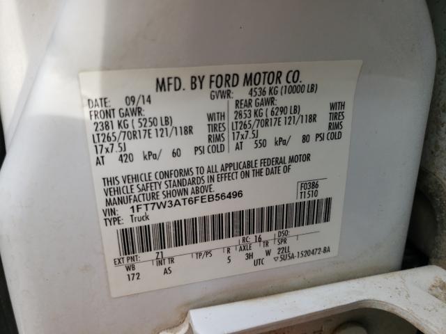 Photo 9 VIN: 1FT7W3AT6FEB56496 - FORD F350 SUPER 