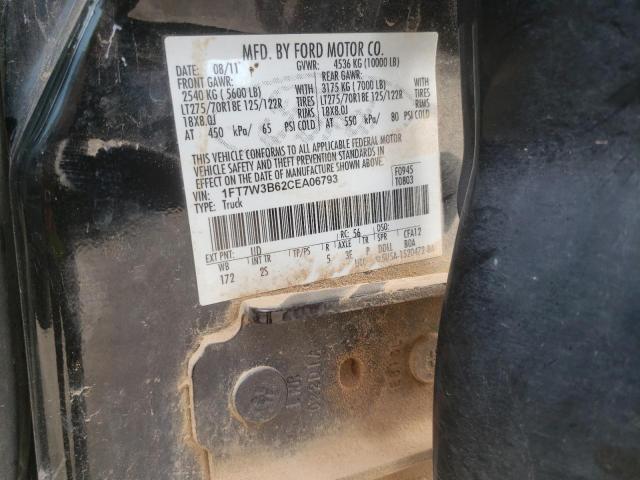 Photo 9 VIN: 1FT7W3B62CEA06793 - FORD F350 SUPER 