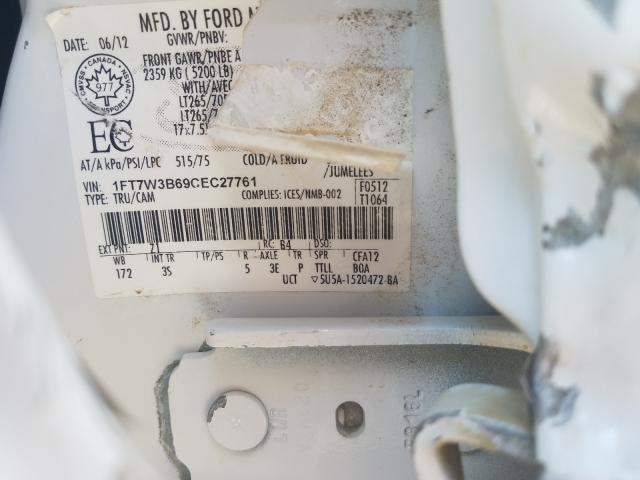 Photo 9 VIN: 1FT7W3B69CEC27761 - FORD F350 SUPER 