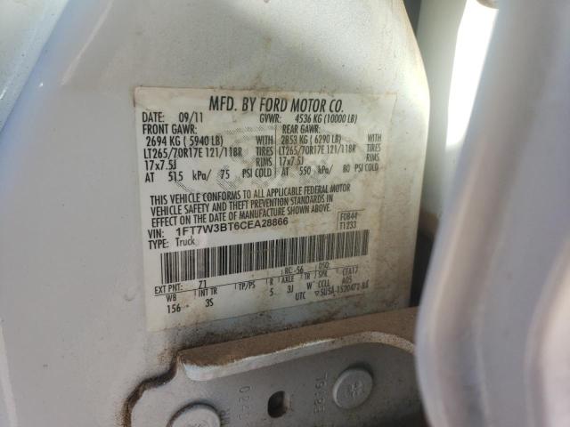 Photo 9 VIN: 1FT7W3BT6CEA28866 - FORD F350 SUPER 