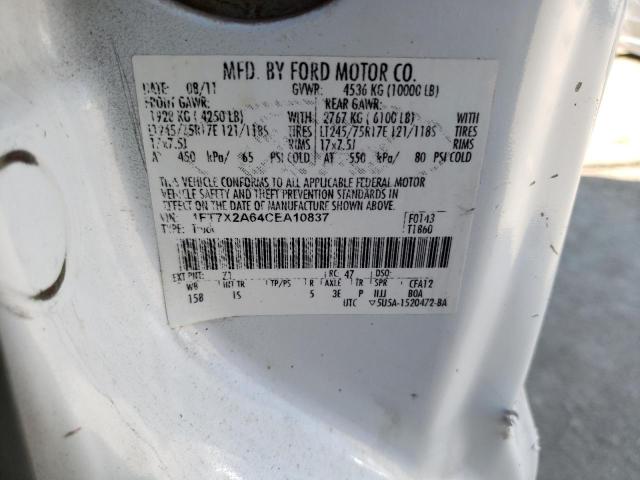 Photo 12 VIN: 1FT7X2A64CEA10837 - FORD F250 