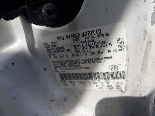 Photo 9 VIN: 1FT7X2A64CEC70722 - FORD F250 SUPER 