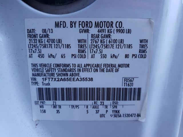 Photo 9 VIN: 1FT7X2A65EEA35538 - FORD F250 SUPER 