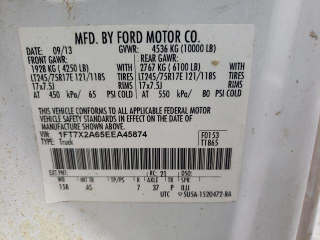 Photo 9 VIN: 1FT7X2A65EEA45874 - FORD F250 SUPER 