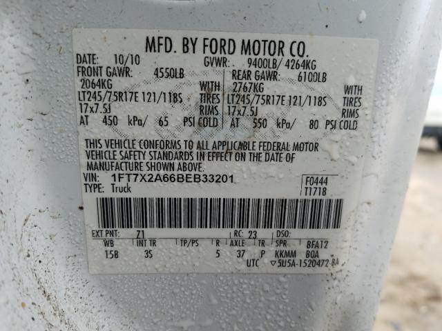 Photo 9 VIN: 1FT7X2A66BEB33201 - FORD F250 SUPER 