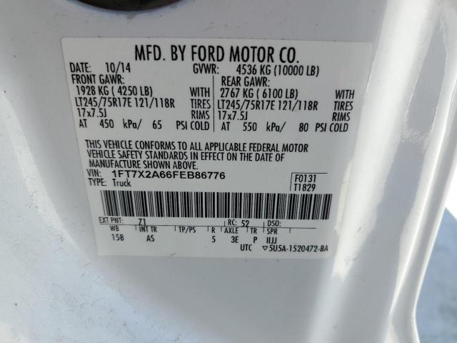 Photo 11 VIN: 1FT7X2A66FEB86776 - FORD F250 SUPER 