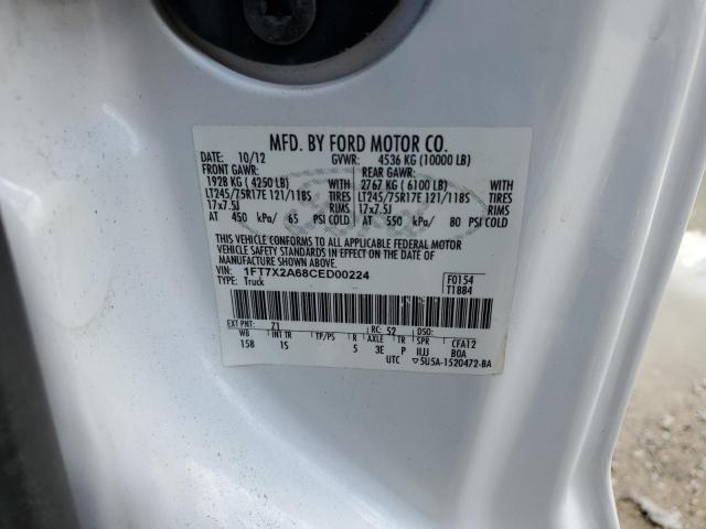 Photo 9 VIN: 1FT7X2A68CED00224 - FORD F250 SUPER 