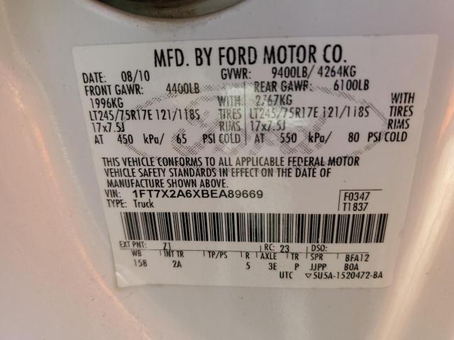 Photo 11 VIN: 1FT7X2A6XBEA89669 - FORD F250 SUPER 