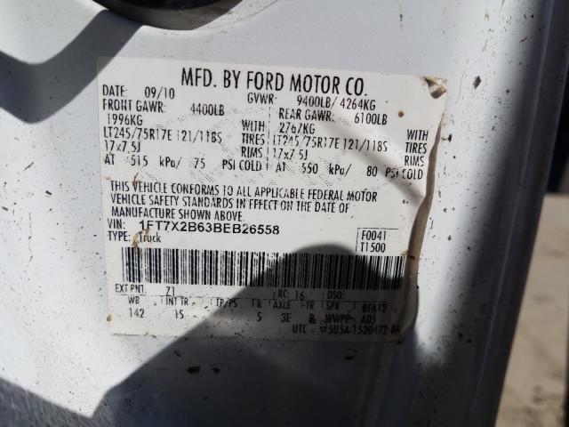 Photo 9 VIN: 1FT7X2B63BEB26558 - FORD F250 SUPER 