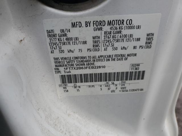 Photo 11 VIN: 1FT7X2B63FEB22810 - FORD F250 