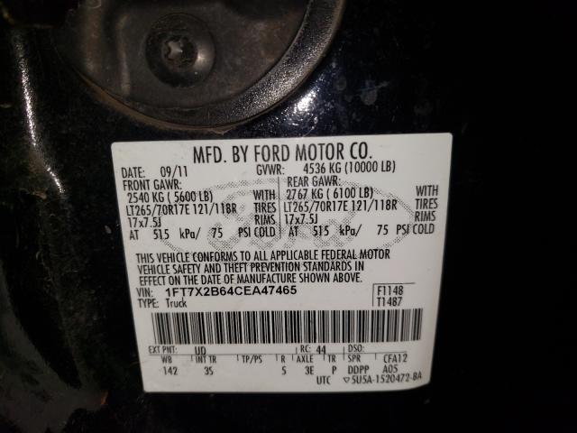 Photo 9 VIN: 1FT7X2B64CEA47465 - FORD F250 SUPER 