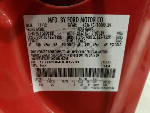 Photo 11 VIN: 1FT7X2B64DEA12703 - FORD F250 SUPER 