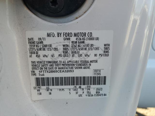 Photo 12 VIN: 1FT7X2B65CEA32053 - FORD F250 