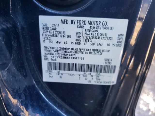 Photo 9 VIN: 1FT7X2B65FEC81165 - FORD F250 SUPER 