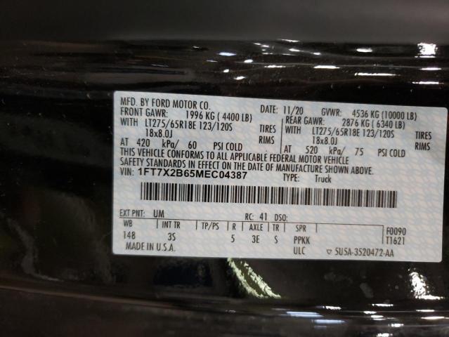 Photo 11 VIN: 1FT7X2B65MEC04387 - FORD F250 SUPER 