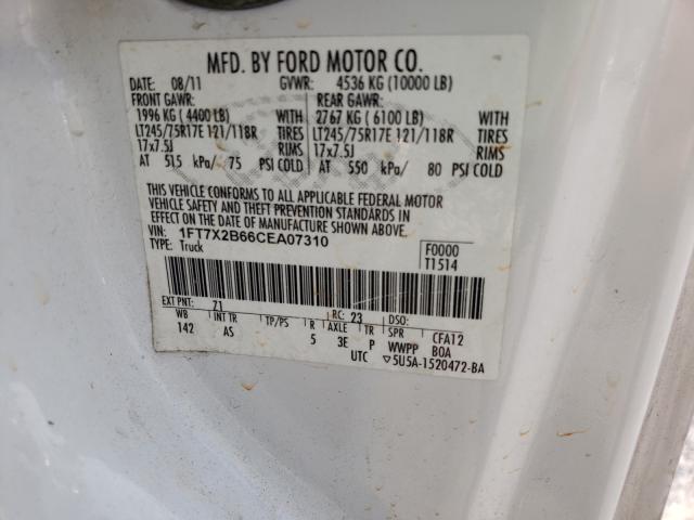 Photo 9 VIN: 1FT7X2B66CEA07310 - FORD F250 SUPER 