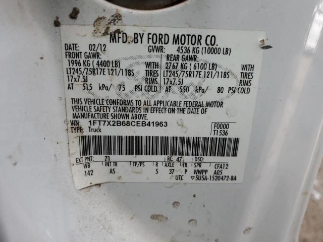 Photo 11 VIN: 1FT7X2B68CEB41963 - FORD F250 SUPER 