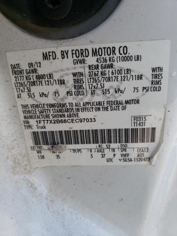 Photo 11 VIN: 1FT7X2B68CEC97033 - FORD F250 