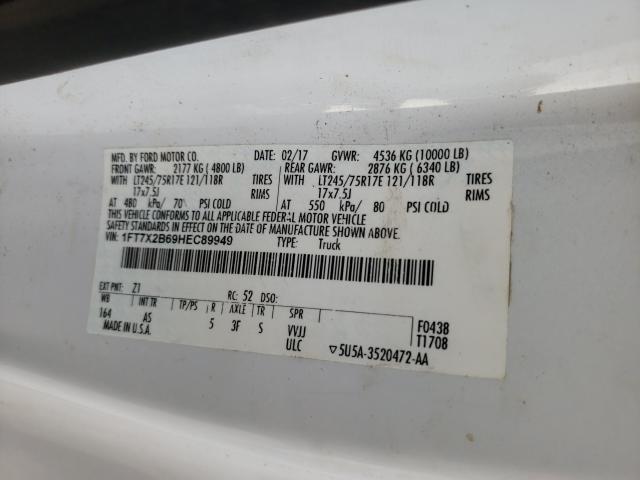 Photo 9 VIN: 1FT7X2B69HEC89949 - FORD F250 SUPER 