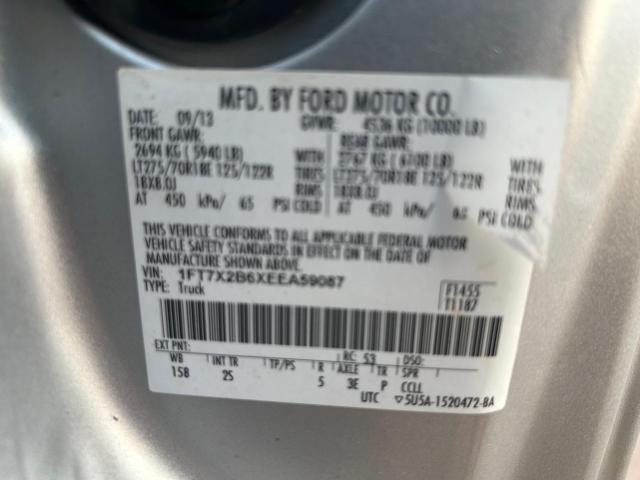 Photo 9 VIN: 1FT7X2B6XEEA59087 - FORD F250 SUPER 