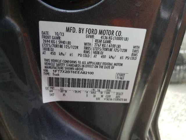 Photo 9 VIN: 1FT7X2BT6EEA82100 - FORD F250 SUPER 