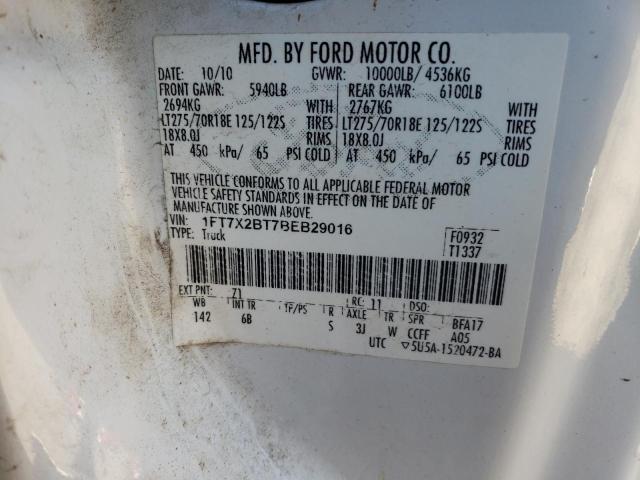 Photo 9 VIN: 1FT7X2BT7BEB29016 - FORD F250 SUPER 