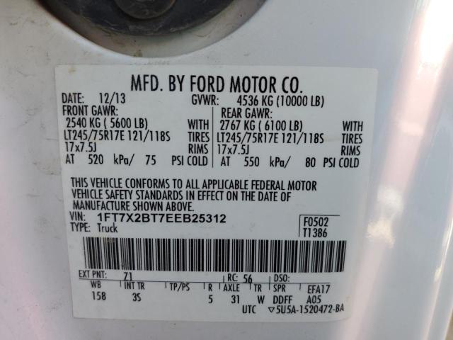 Photo 9 VIN: 1FT7X2BT7EEB25312 - FORD F250 SUPER 