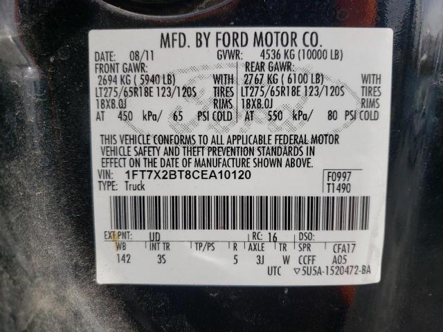 Photo 9 VIN: 1FT7X2BT8CEA10120 - FORD F250 SUPER 