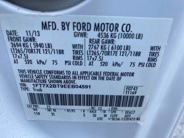 Photo 9 VIN: 1FT7X2BT9EEB04591 - FORD F-250 SD 