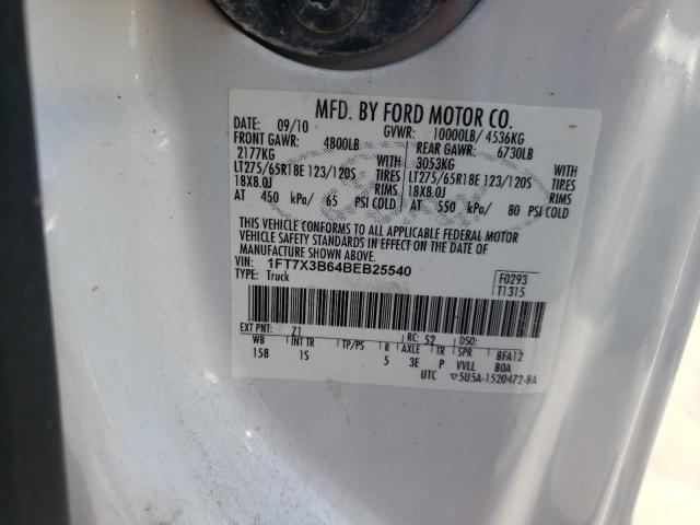 Photo 9 VIN: 1FT7X3B64BEB25540 - FORD F350 SUPER 