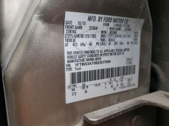 Photo 9 VIN: 1FT8W3AT0BEB37988 - FORD F350 SUPER 