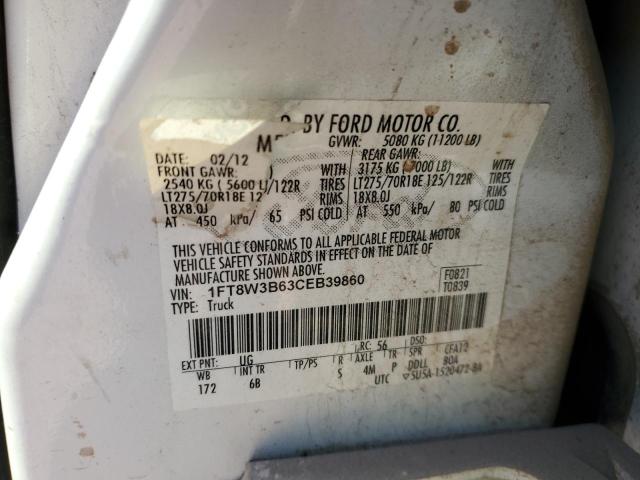 Photo 11 VIN: 1FT8W3B63CEB39860 - FORD F350 