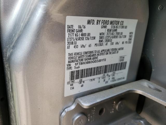 Photo 9 VIN: 1FT8W3B63GED20172 - FORD F350 SUPER 