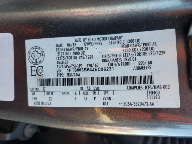 Photo 12 VIN: 1FT8W3B64JEC96231 - FORD F350 