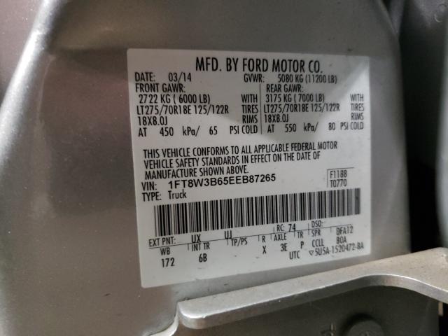 Photo 9 VIN: 1FT8W3B65EEB87265 - FORD F350 SUPER 