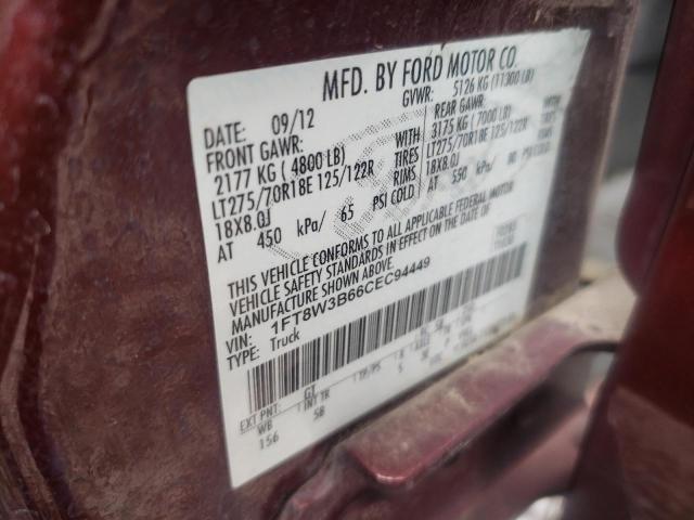 Photo 11 VIN: 1FT8W3B66CEC94449 - FORD F350 SUPER 