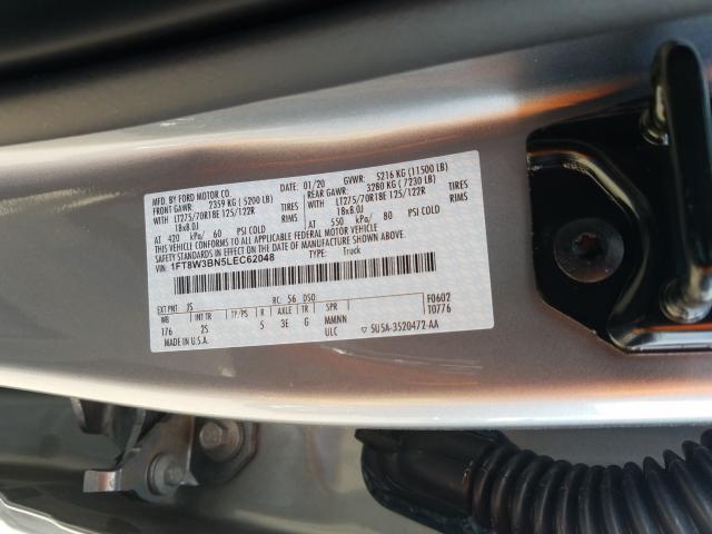 Photo 9 VIN: 1FT8W3BN5LEC62048 - FORD F350 SUPER 