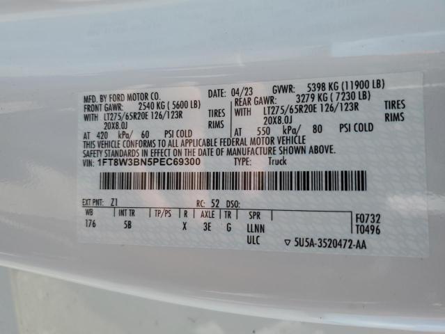 Photo 11 VIN: 1FT8W3BN5PEC69300 - FORD F350 