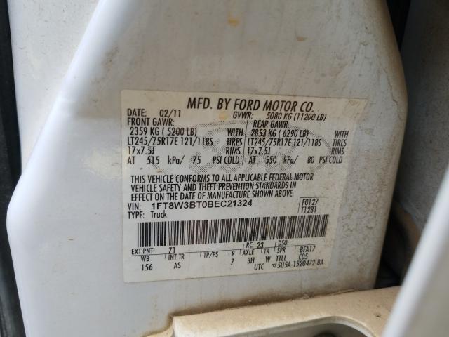 Photo 9 VIN: 1FT8W3BT0BEC21324 - FORD F350 SUPER 