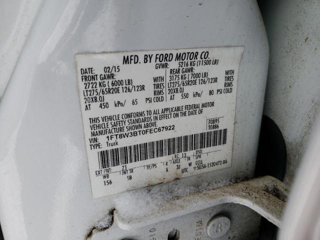 Photo 11 VIN: 1FT8W3BT0FEC67922 - FORD F350 SUPER 