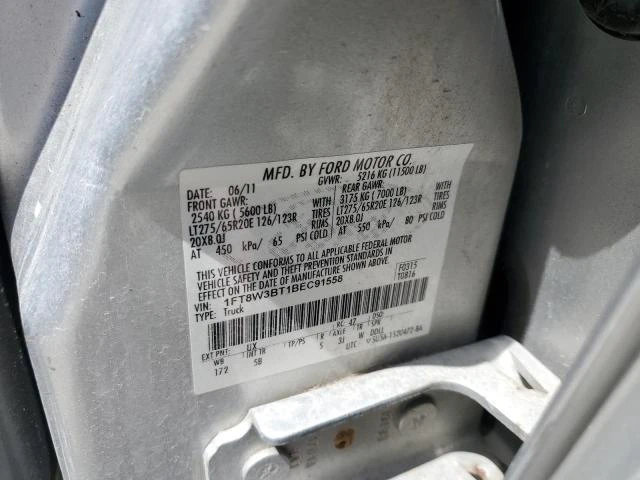 Photo 12 VIN: 1FT8W3BT1BEC91558 - FORD F350 SUPER 