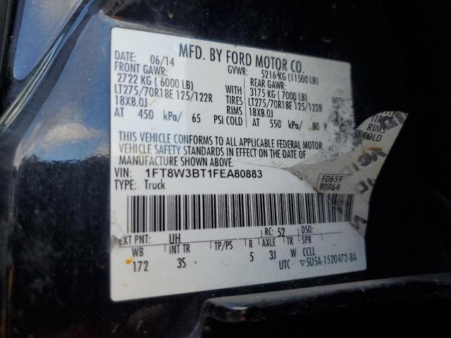 Photo 12 VIN: 1FT8W3BT1FEA80883 - FORD F350 SUPER 