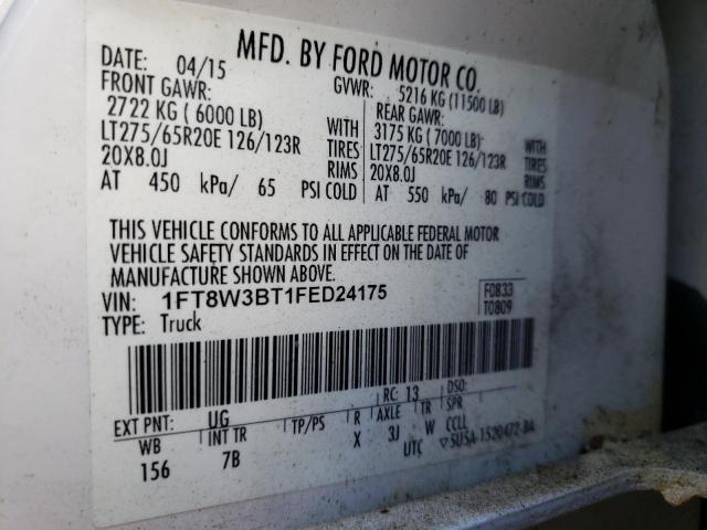 Photo 9 VIN: 1FT8W3BT1FED24175 - FORD F350 SUPER 