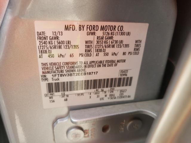 Photo 9 VIN: 1FT8W3BT2EEB18717 - FORD F350 SUPER 