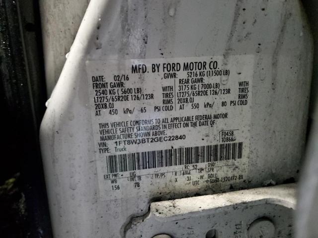 Photo 11 VIN: 1FT8W3BT2GEC22840 - FORD F350 SUPER 