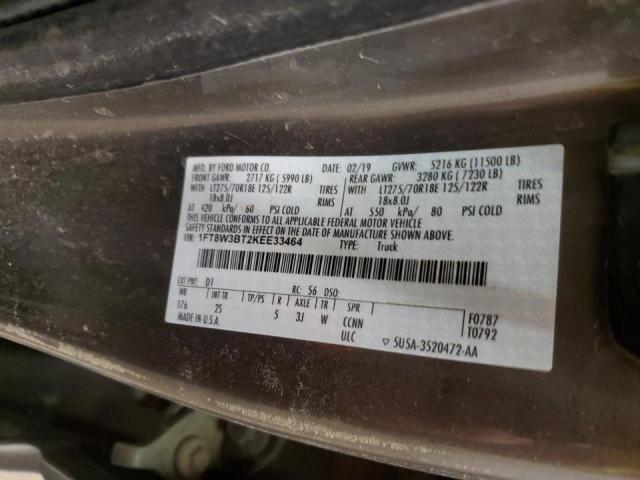 Photo 11 VIN: 1FT8W3BT2KEE33464 - FORD F350 SUPER 