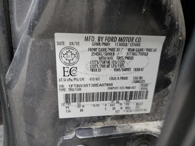 Photo 9 VIN: 1FT8W3BT3BEA07895 - FORD F350 SUPER 