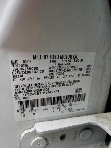 Photo 9 VIN: 1FT8W3BT3FEA03173 - FORD F350 SUPER 